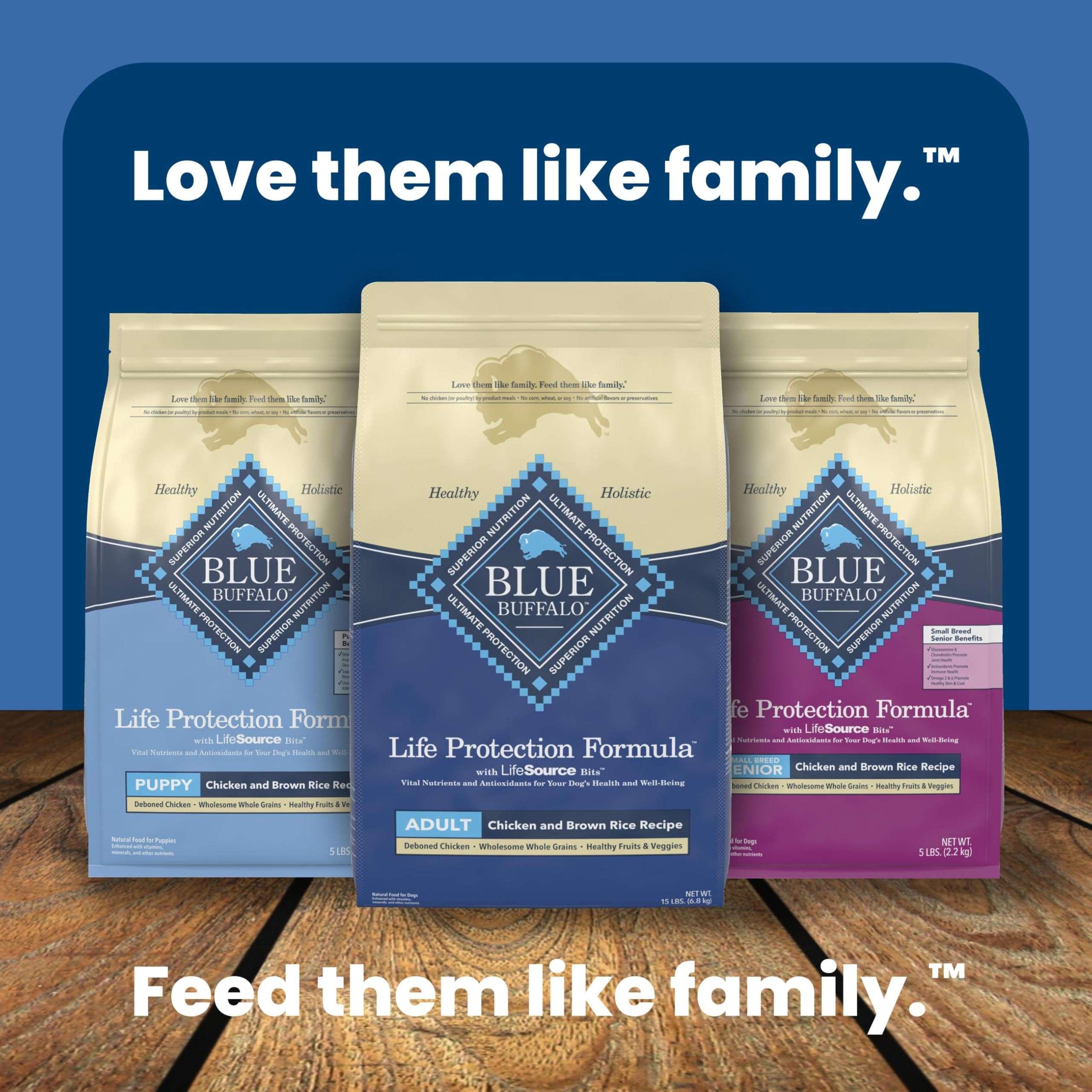 Blue Buffalo Life Protection Formula Adult Dry Dog Food, Helps Build and Maintain Strong Muscles, Made with Natural Ingredients, Chicken & Brown Rice Recipe, 30-lb. Bag - Image 4