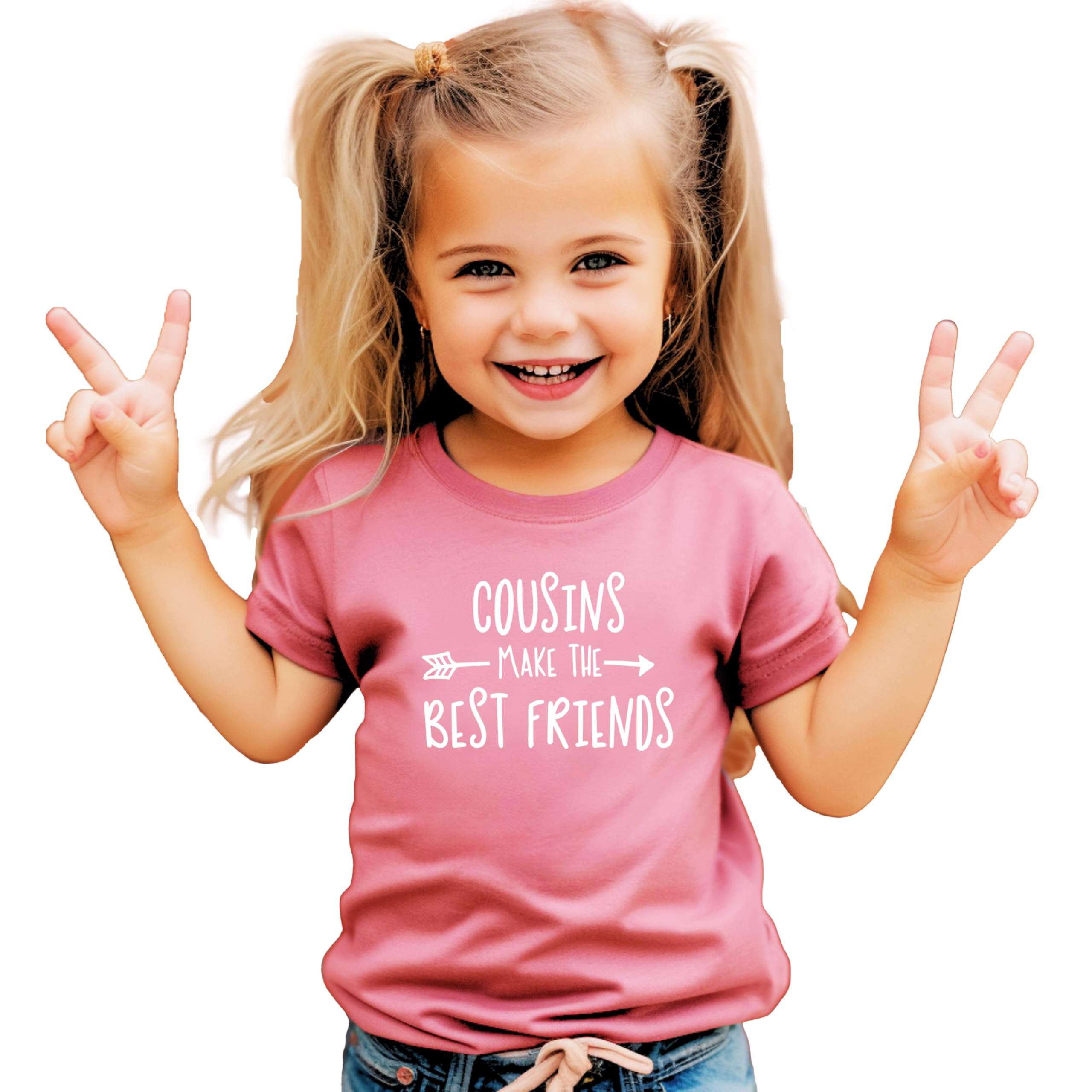 Cousins Make The Best Friend T-Shirt for Baby and Toddler Girls Fun Family Outfits - Image 2