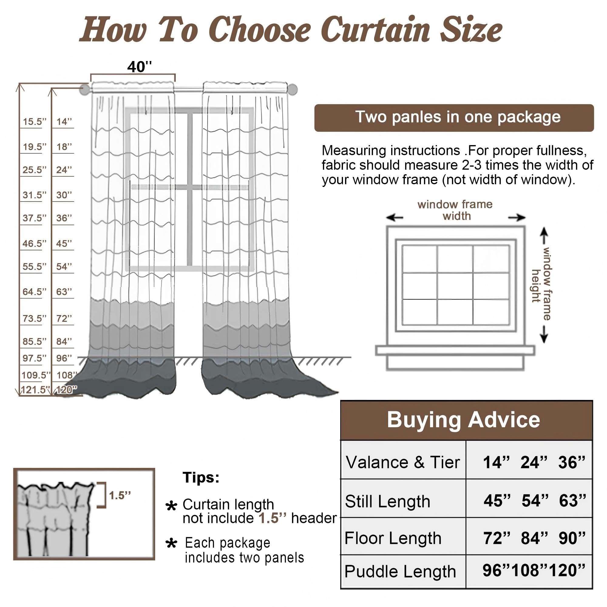 Chyhomenyc White Curtains 84 Inch Length 2 Panels Set, Faux Linen Textured Semi Light Filtering Soft Airy Farmhouse Curtain Drapes for Living Room Bedroom, Cortinas para Sala, 40Wx84L - Image 3