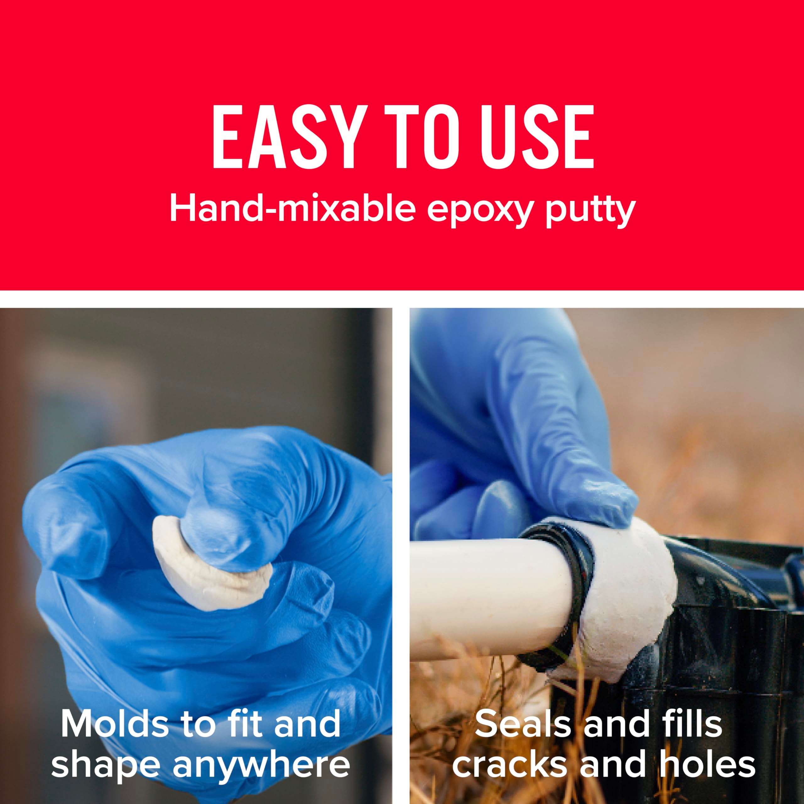 J-B Weld 8277 WaterWeld Epoxy Putty Stick - 2 oz., Off White - Image 4
