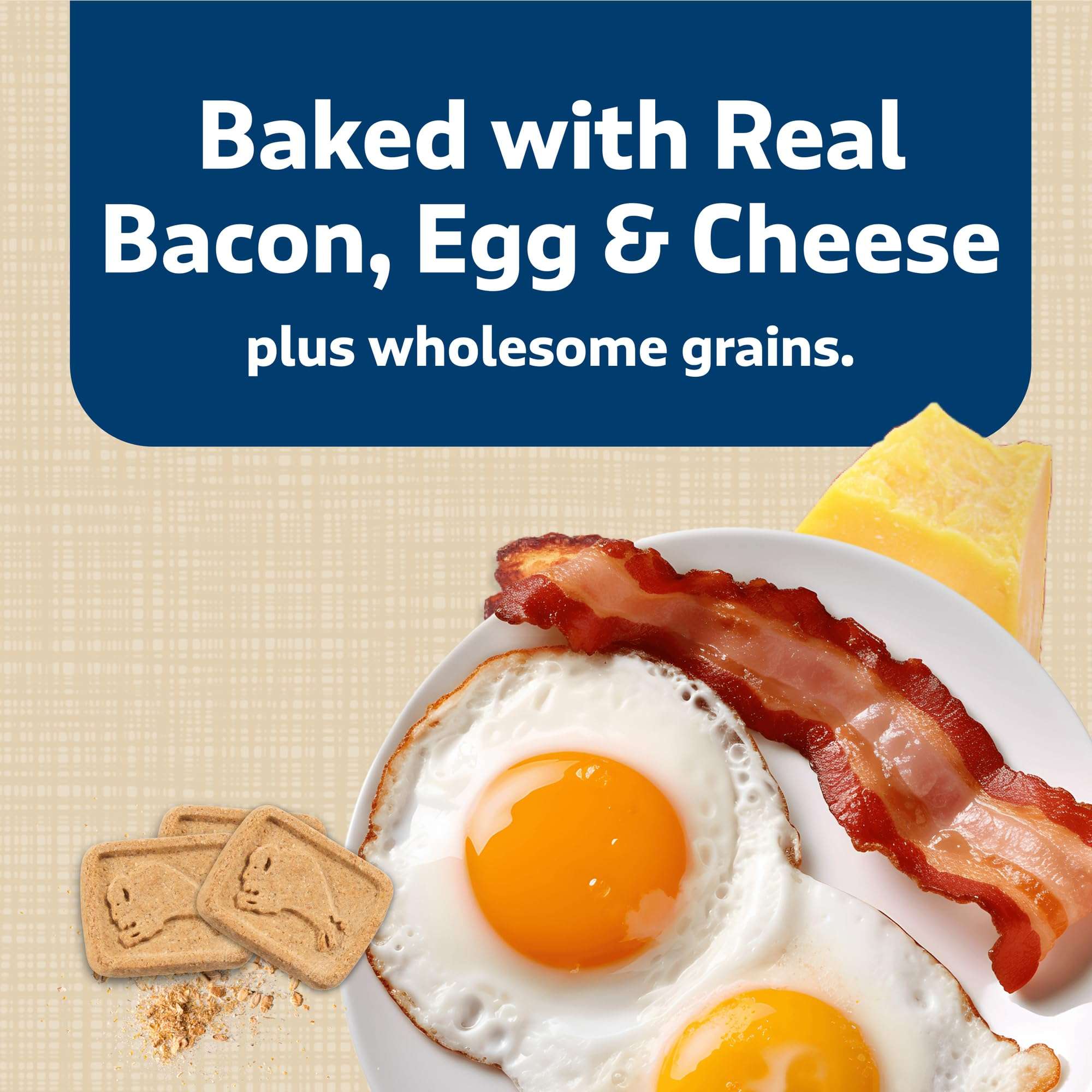 Blue Buffalo Health Bars Crunchy Dog Biscuits, Oven-Baked With Natural Ingredients, Bacon, Egg & Cheese , 16-oz Bag - Image 4