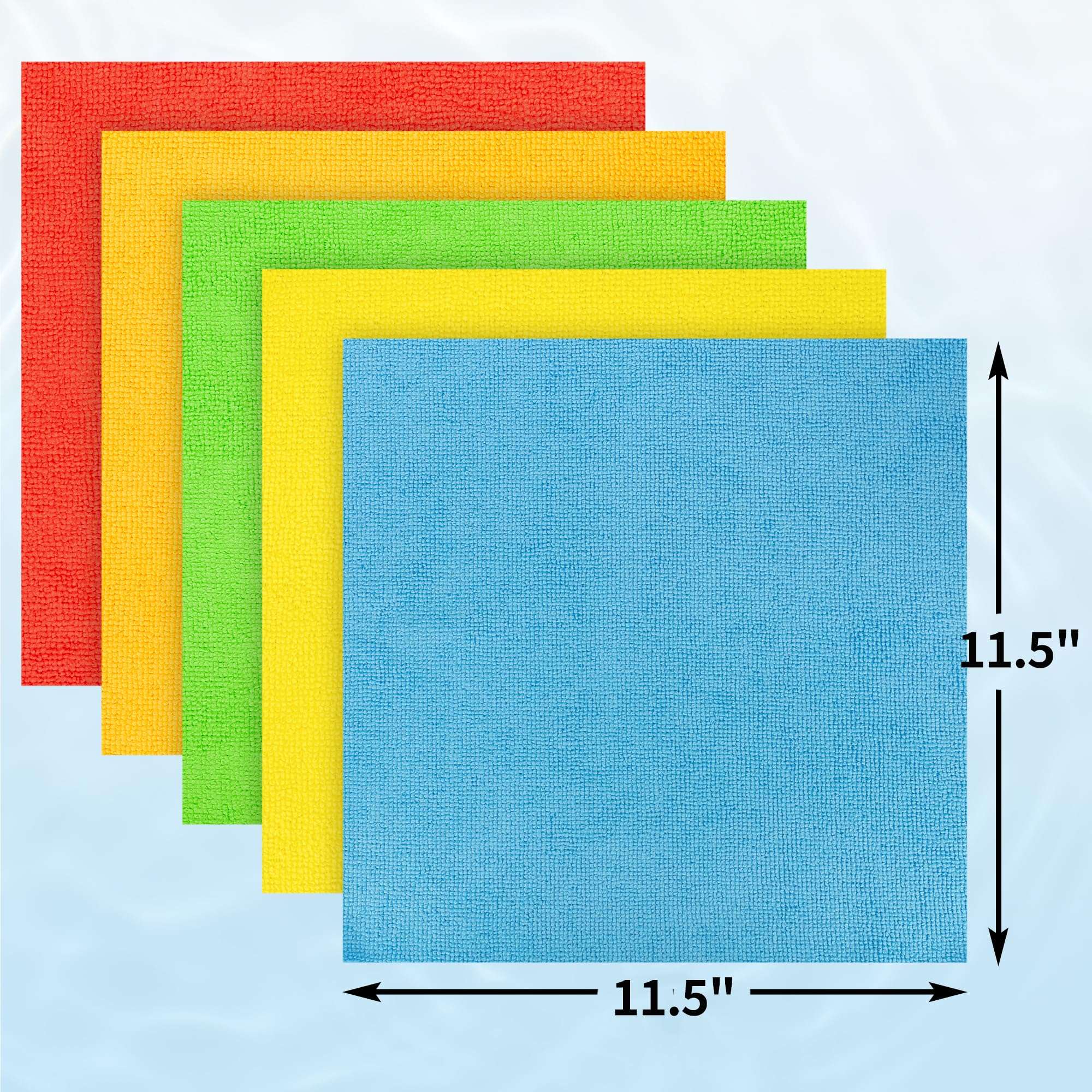 HOMERHYME Microfiber Cleaning Cloth, 100 Pack Cleaning Rags Microfiber Towel Bulk Absorbent Lint-Free Wash Cloths, All-Purpose Towels for Cars, Shop, Automotive, Garage, Home and Kitchen 11.5"*11.5" - Image 9