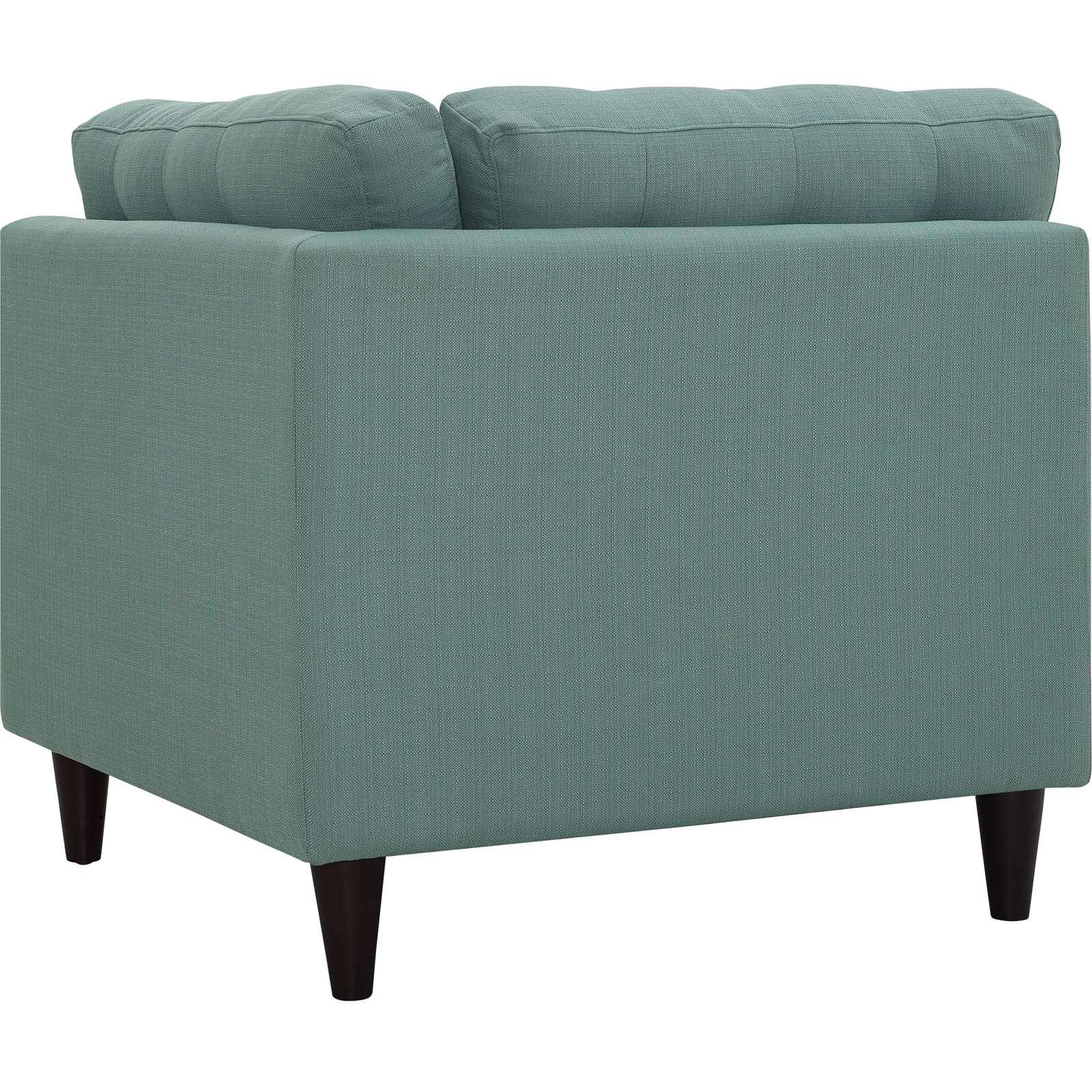 Modway Empress Mid-Century Modern Upholstered Fabric Corner Sofa In Laguna - Image 5