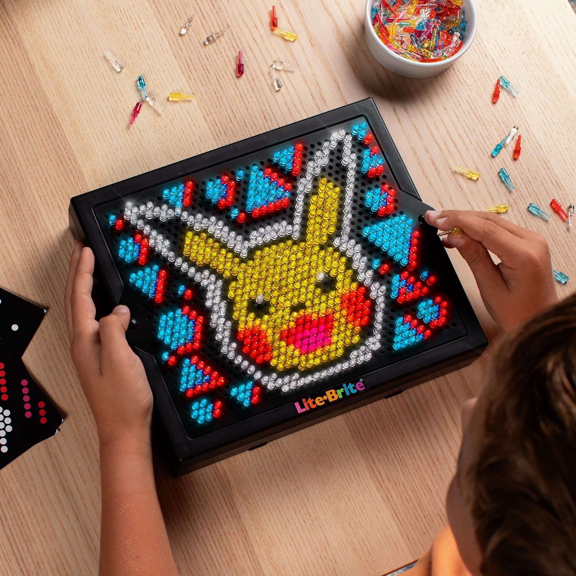 Lite Brite Super Bright HD, Pokemon Edition - Creative Retro Light-Up Screen – Educational Play for Children, Enhances Creativity, Gift for Boys and Girls Ages 6+ - Image 5