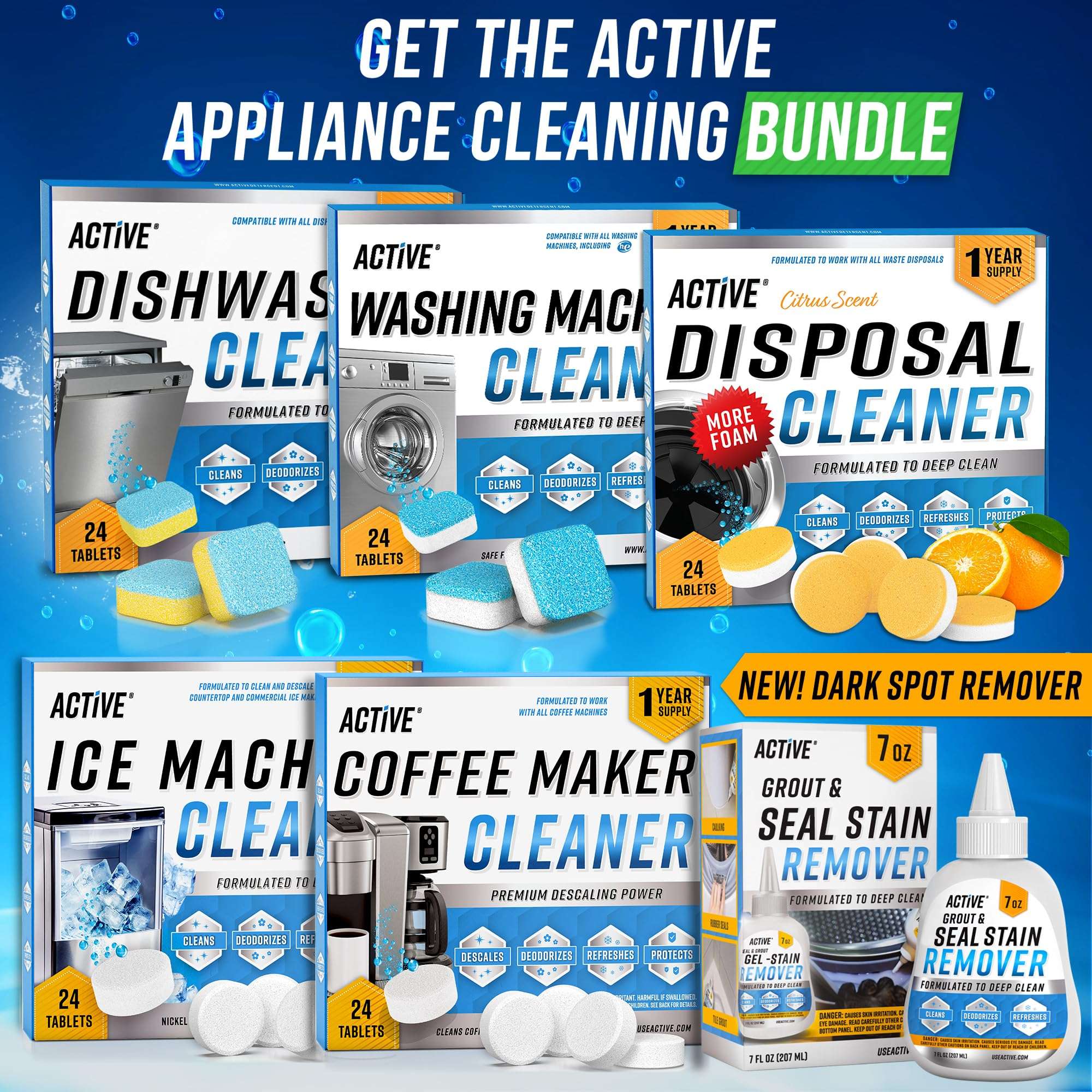 Dishwasher Cleaner And Deodorizer Tablets - 24 Pack Deep Cleaning Descaler Pods for Dish Washer Machine, Heavy Duty, Septic Safe, Natural Limescale Remover, Calcium, Odor, Smell - 12 Month Supply - Image 5