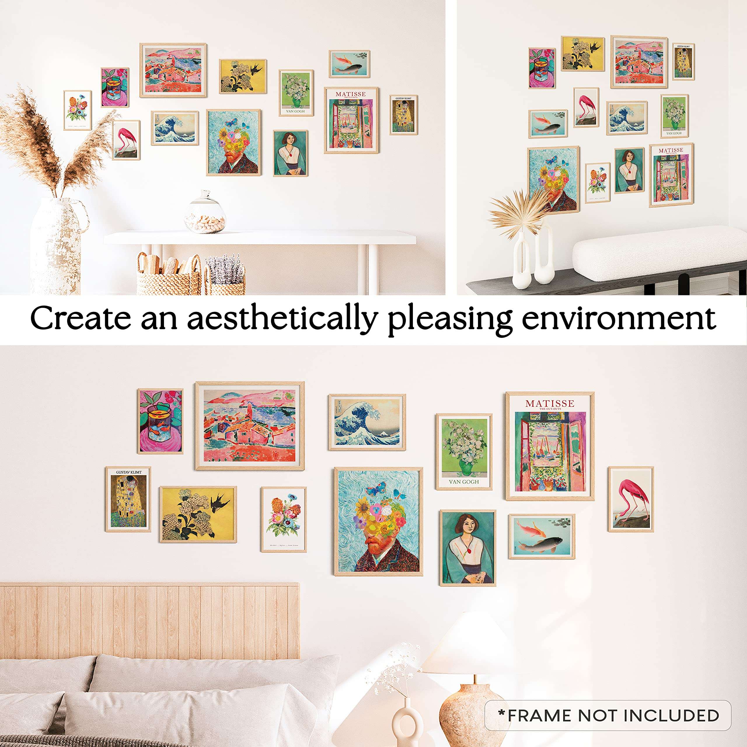 97 Decor Colorful Eclectic Decor - Eclectic Wall Art Posters, Funky Gallery Wall Art Prints for Home Bedroom, Maximalist Decorations Famous Artist Painting Pictures (UNFRAMED) - Image 6