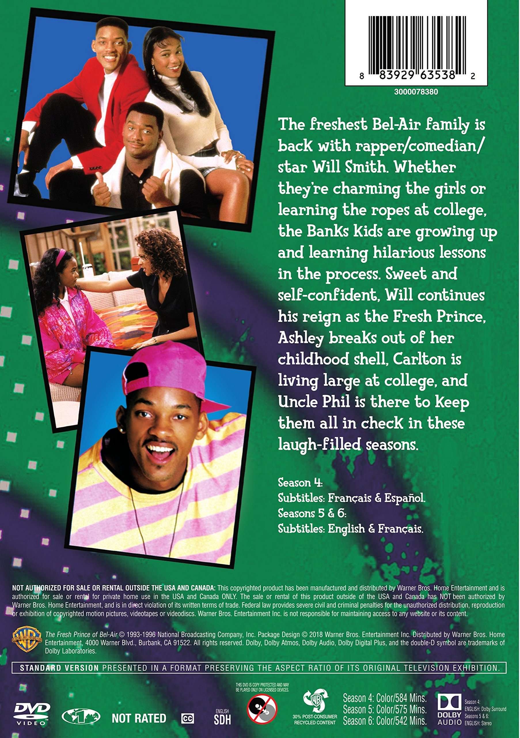 Fresh Prince of Bel-Air, The: Seasons 4-6 (3Pk) - Image 2