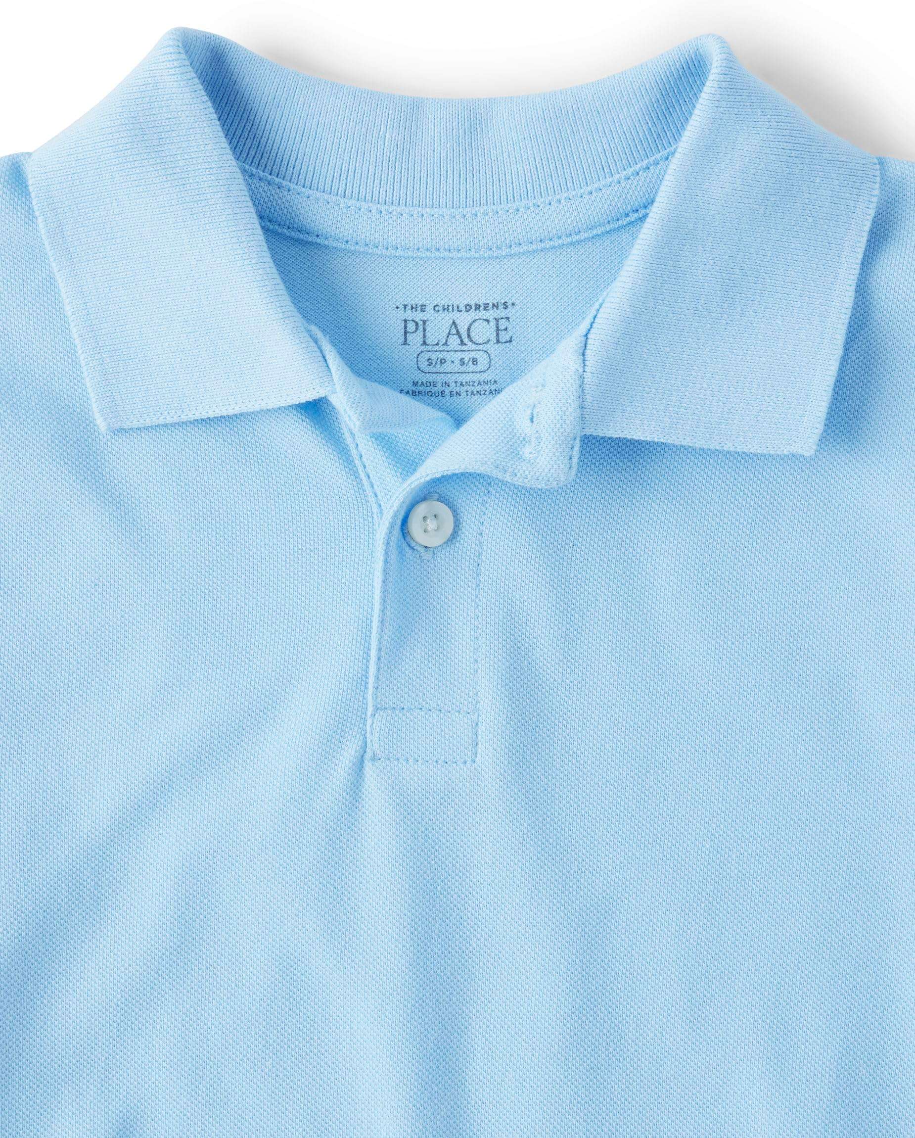 The Children's Place Boys' Uniform Short Sleeve Pique Polo - Image 2