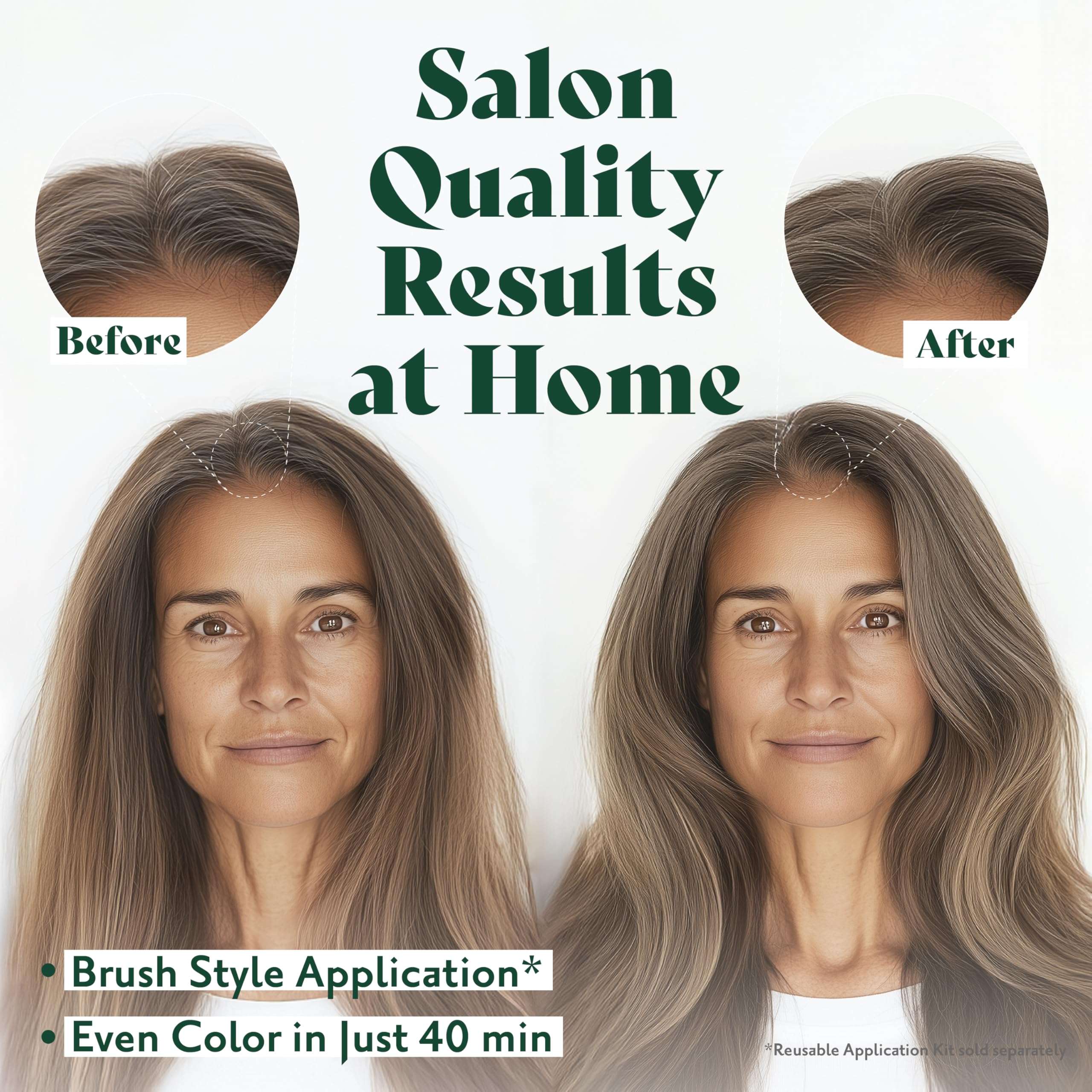 Herbatint Permanent Hair Dye For Women - 7N Blonde - For Up To 100% Gray Coverage of Resistant Gray Hair - Ammonia-Free, Alcohol-Free & Vegan - Salon Influenced Hair Color 5.75 fl oz - Image 5