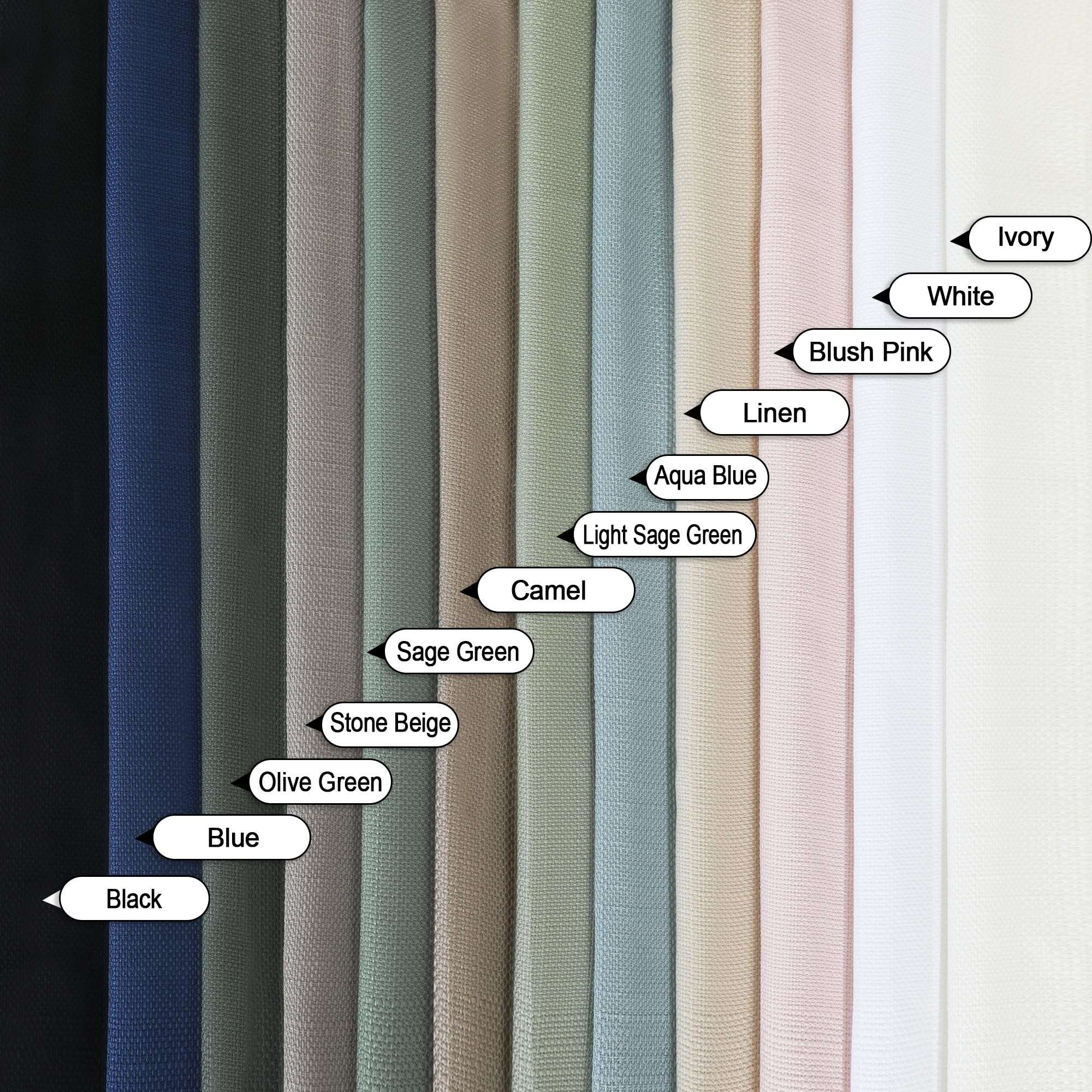 Chyhomenyc White Curtains 84 Inch Length 2 Panels Set, Faux Linen Textured Semi Light Filtering Soft Airy Farmhouse Curtain Drapes for Living Room Bedroom, Cortinas para Sala, 40Wx84L - Image 8