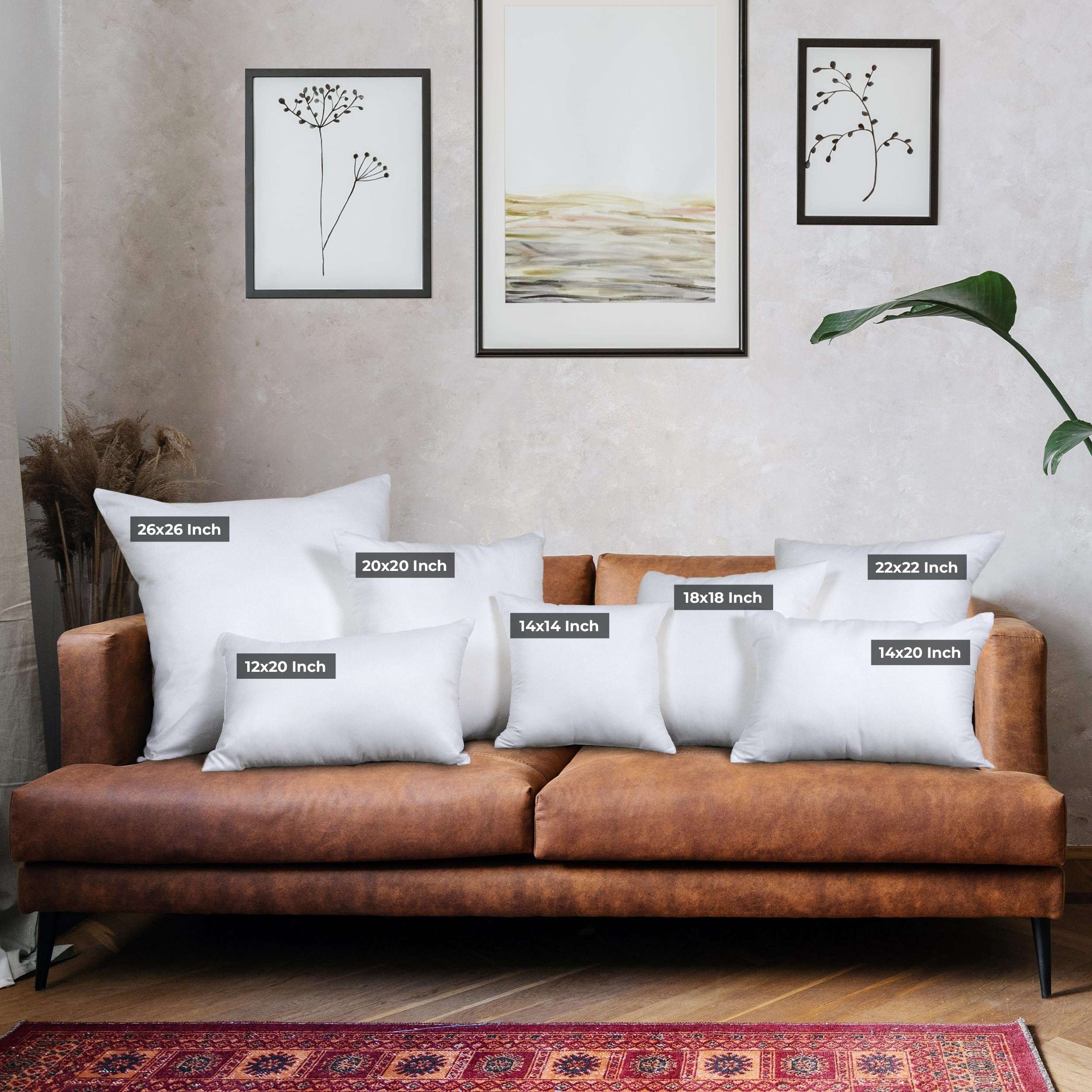 Utopia Bedding Throw Pillows (Set of 4, White), 18 x 18 Inches Pillows for Sofa, Bed and Couch Decorative Stuffer Pillow - Image 2