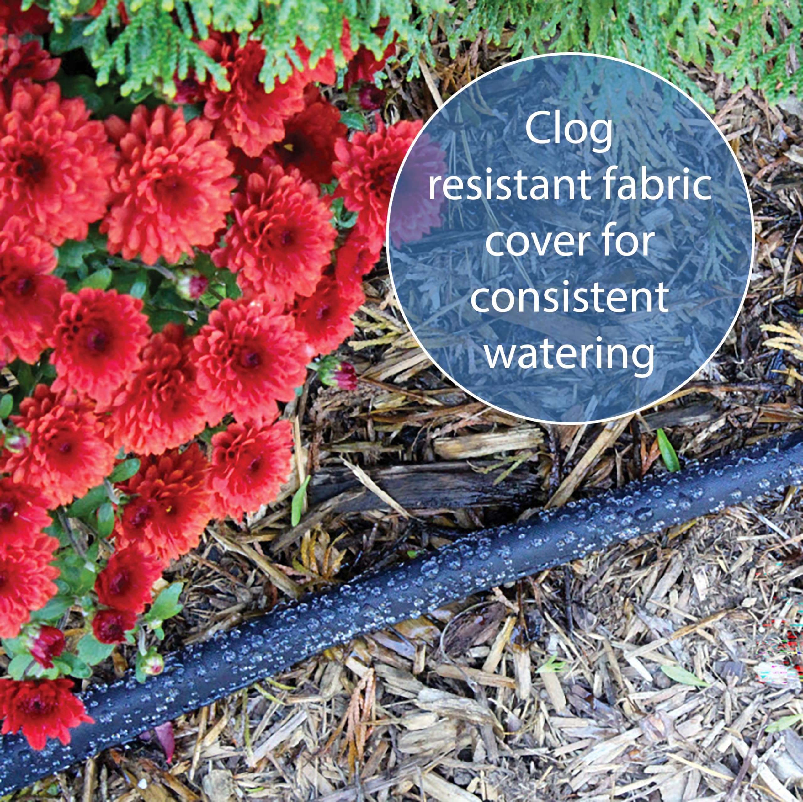 Gilmour 50' Black Flat Weeper Soaker Hose for Garden Beds, Drip Irrigation Outdoor Hose, Flexible Garden Hose for Vegetable Gardens, Flower Beds, Lawns, and Orchards - Image 8