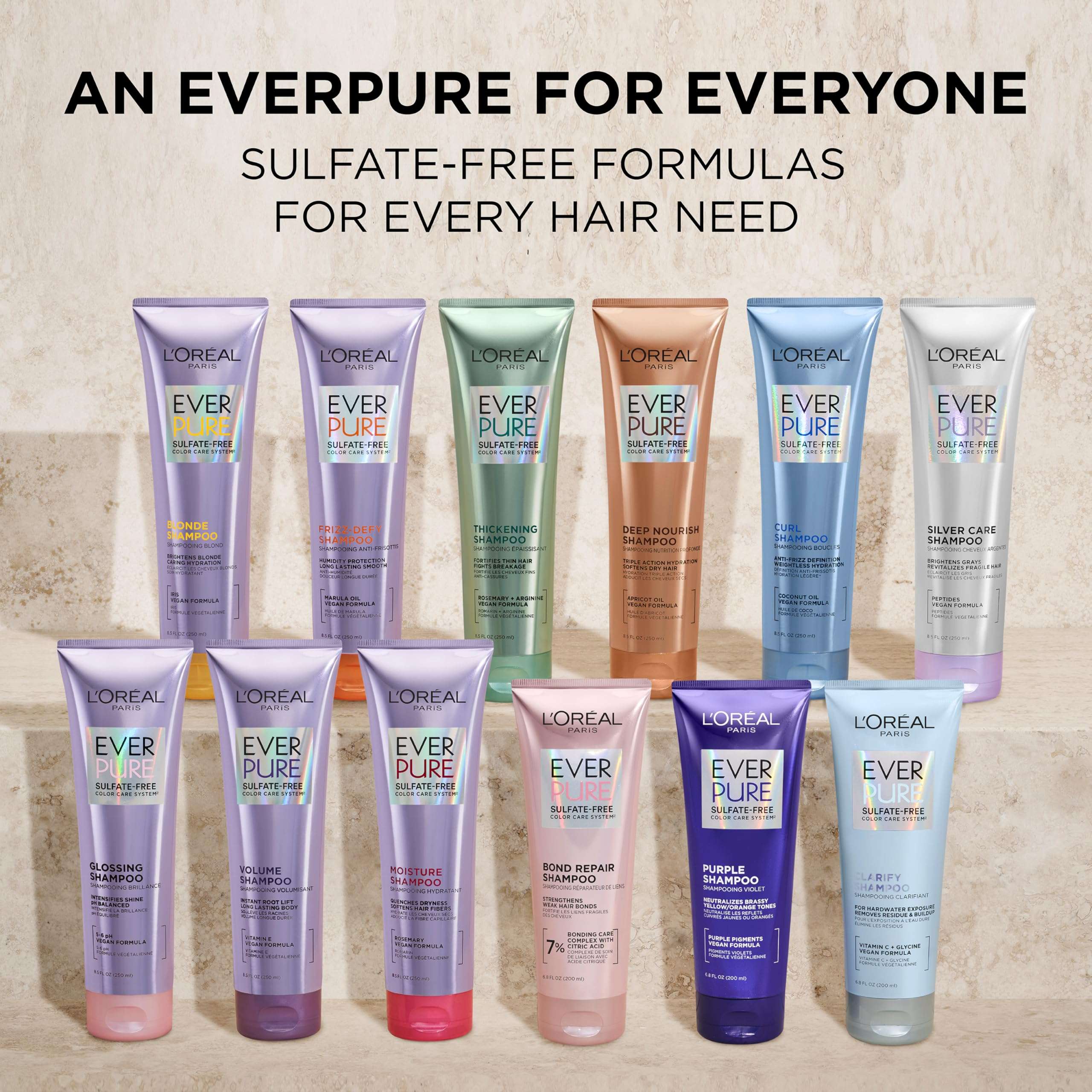 L'Oreal Paris Leave-In Conditioner 21-in-1 Moisture for Dry Hair | Sulfate Free | EverPure | 6.7 fl oz - Image 8