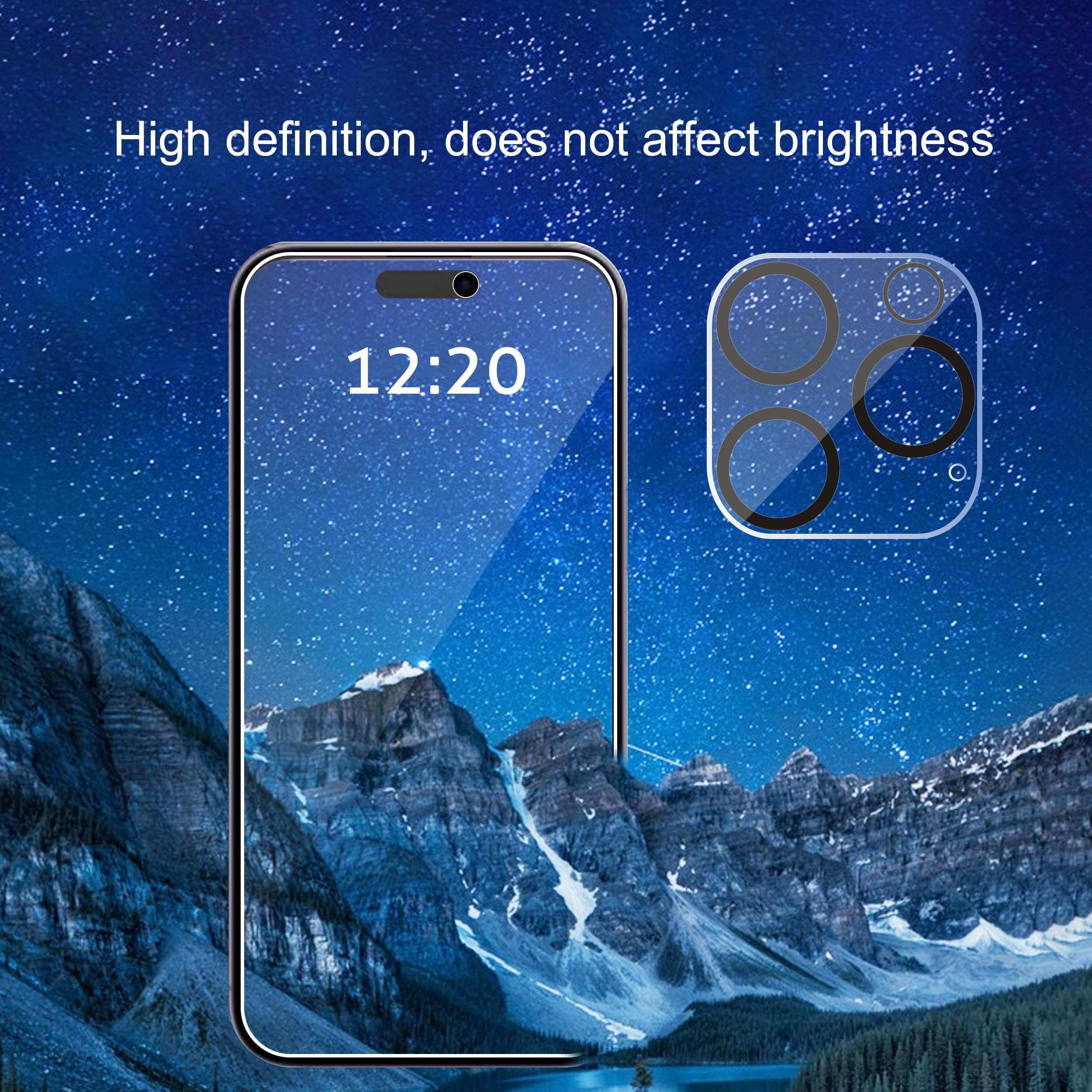 Ailun 3 Pack Privacy Screen Protector for iPhone 16 Pro Max [6.9"] | + 3 Pack Camera Lens Protector | Dynamic Island Compatible | Anti Spy Tempered Glass | 9H Hardness | HD - Image 3