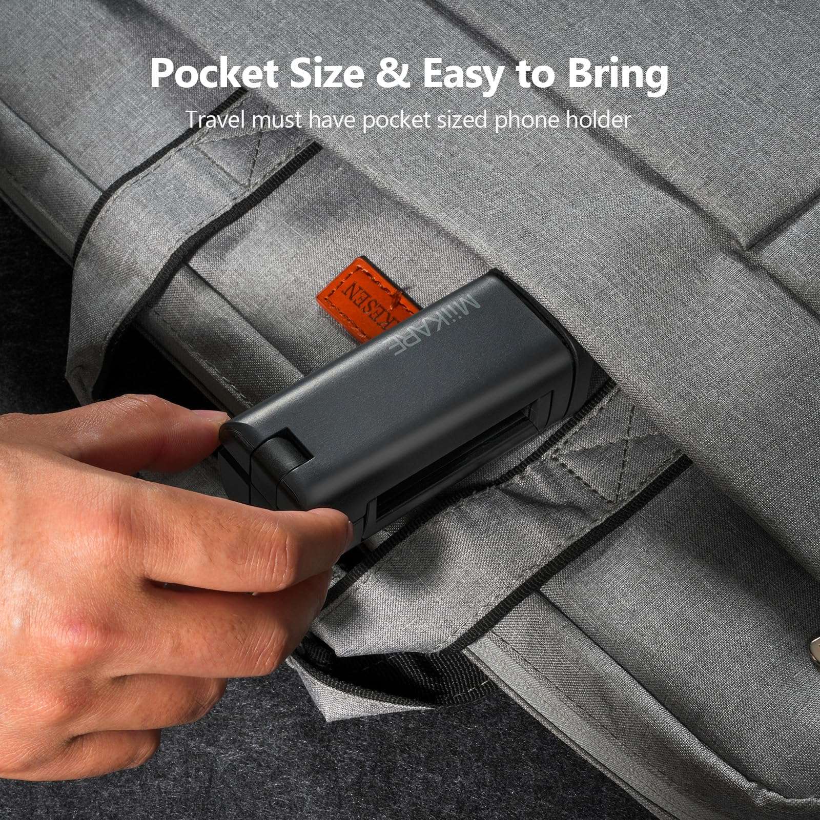 MiiKARE Airplane Travel Essentials Phone Holder, Universal Handsfree Phone Mount for Flying with 360 Degree Rotation, Accessory for Airplane, Travel Must Haves Phone Stand for Desk, Tray Table - Image 9