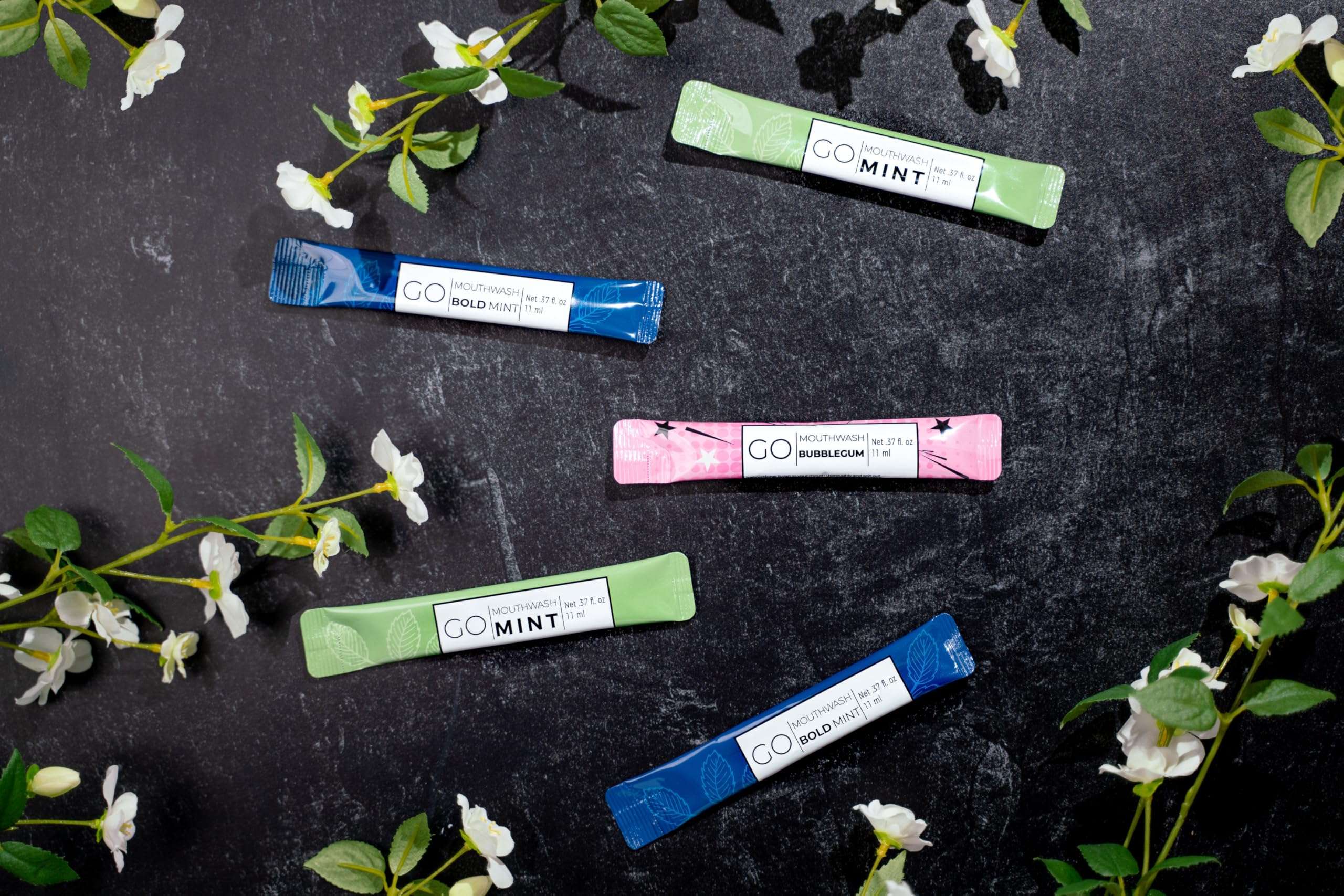 Bold Mint GO Travel Size Mouthwash Packets - Bulk Individual Mini Mouthwash Packets - Perfect Travel Size Toiletries for Guest Bathrooms - Alternative to Breath Strips and Spray, Alcohol and Dye Free - Image 3