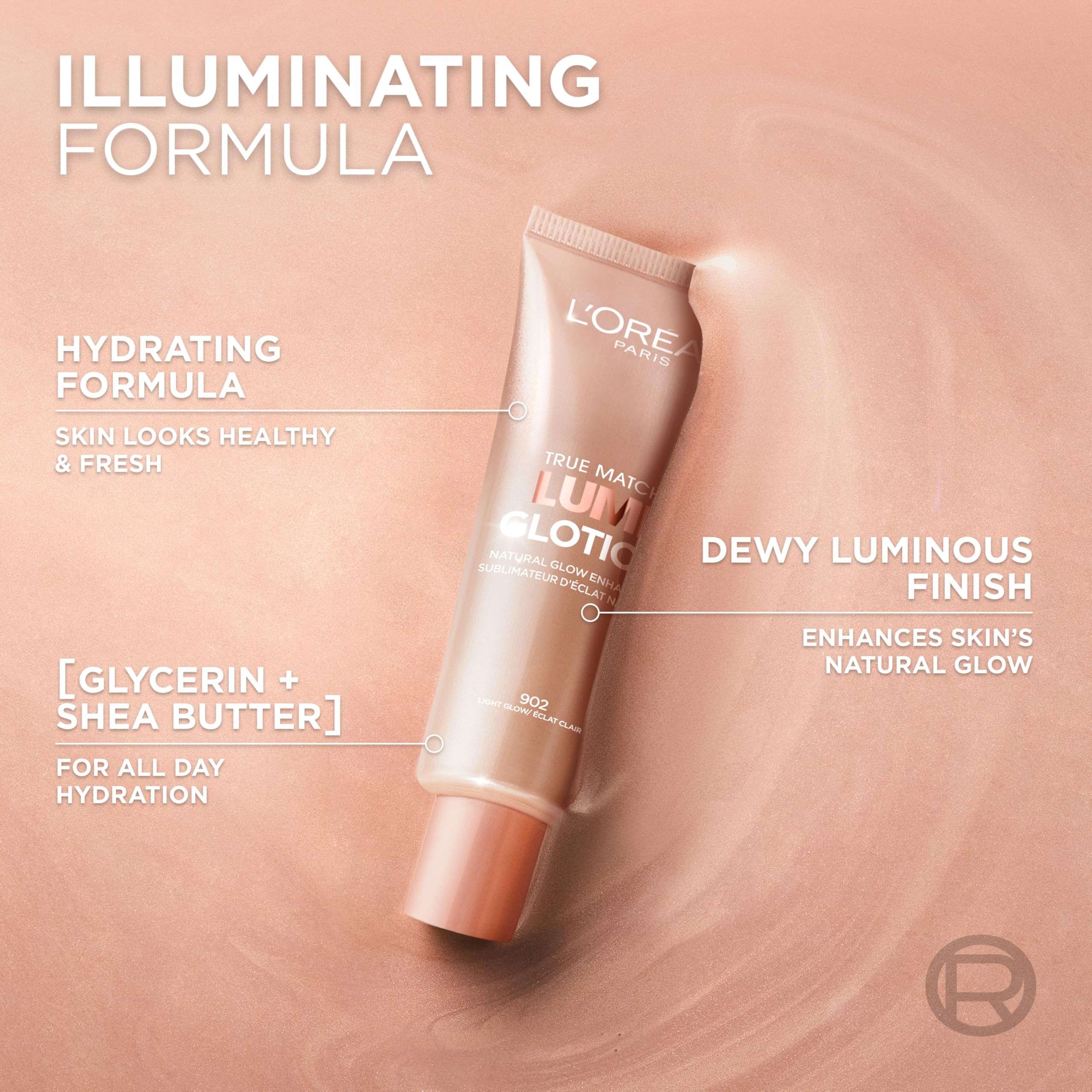 L'Oreal Paris Makeup True Match Lumi Glotion, Natural Glow Enhancer, Illuminator Highlighter, Bronzing Drops For a Sun-Kissed Glow, 903 Medium - Image 3