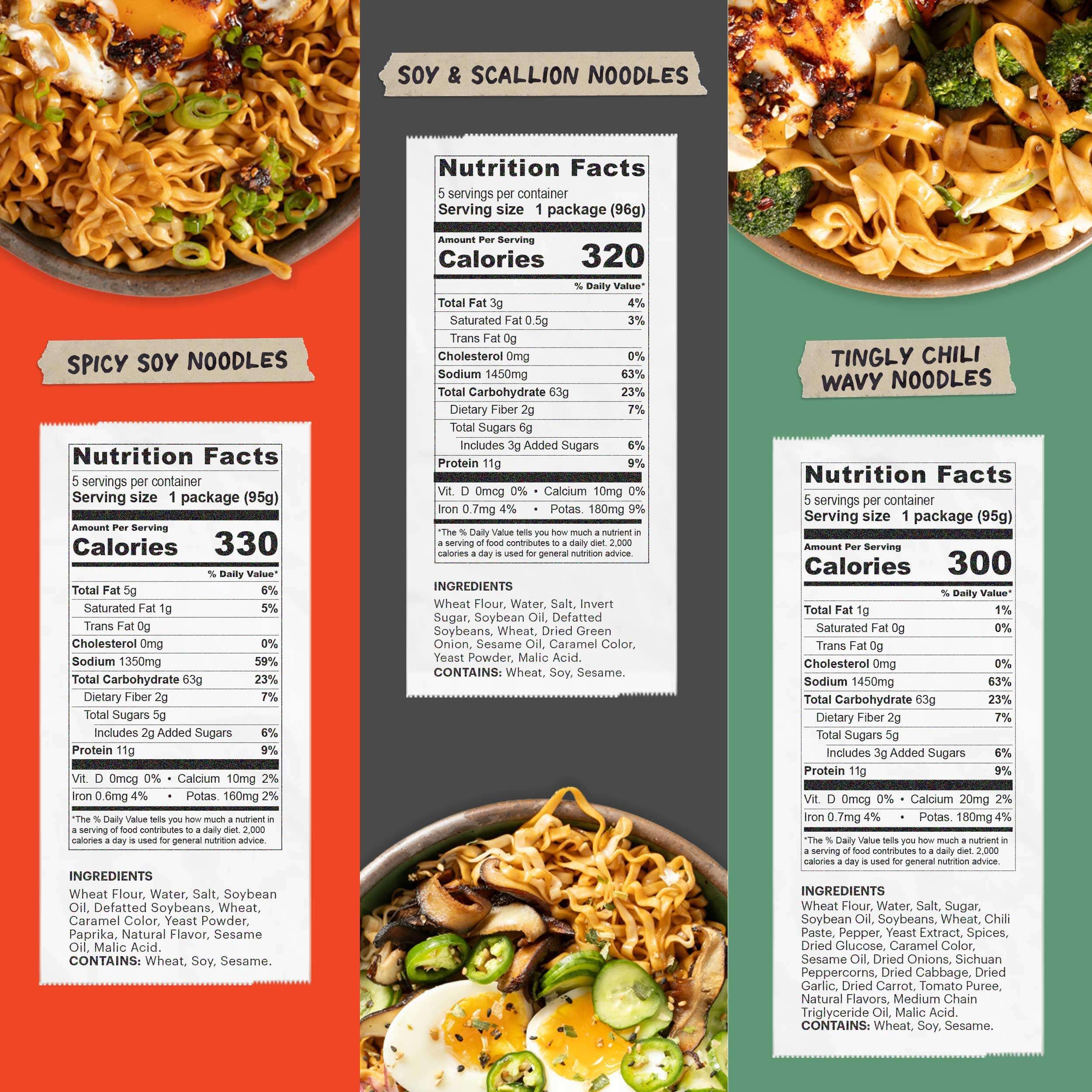 Momofuku Ramen Noodle Variety Pack by David Chang, 15 Meals (Pack of 3) Air-Dried Vegan Instant Noodles with Sauce - Image 2