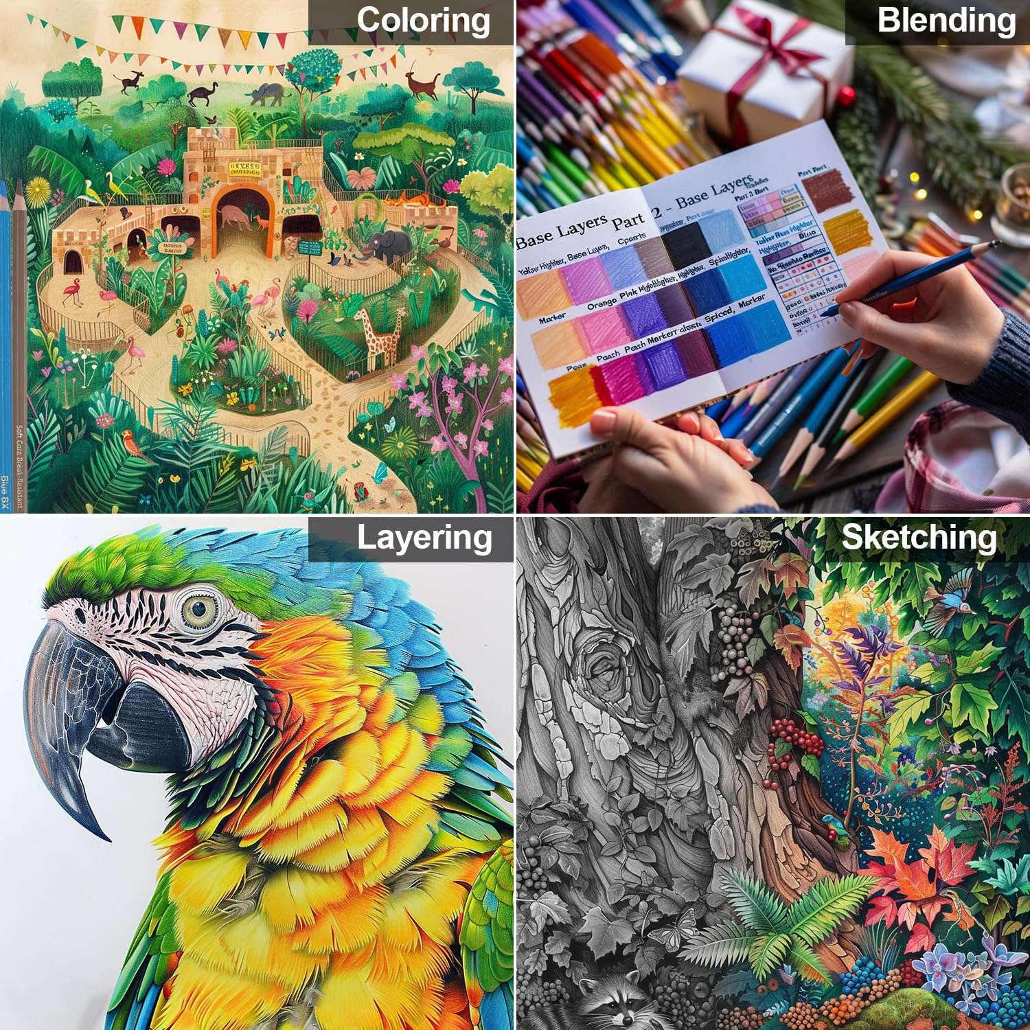 Yagol Colored Pencils for Adult Coloring Books, 72 Color Pencil Set, Soft Core Color Pencils for Adult Coloring Book, Coloring Pencils for Adults - Drawing, Sketching, Blending & Shading-Art Supplies. - Image 4