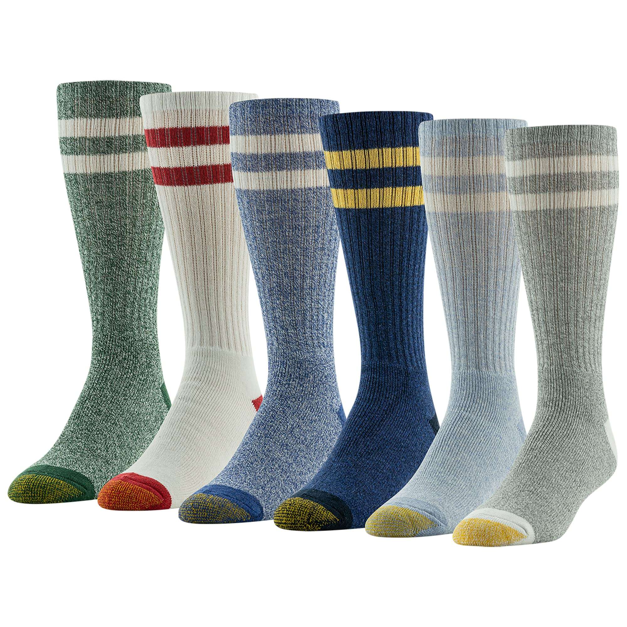 GOLDTOE Men's Harrington Crew Socks, Multipairs - Image 1