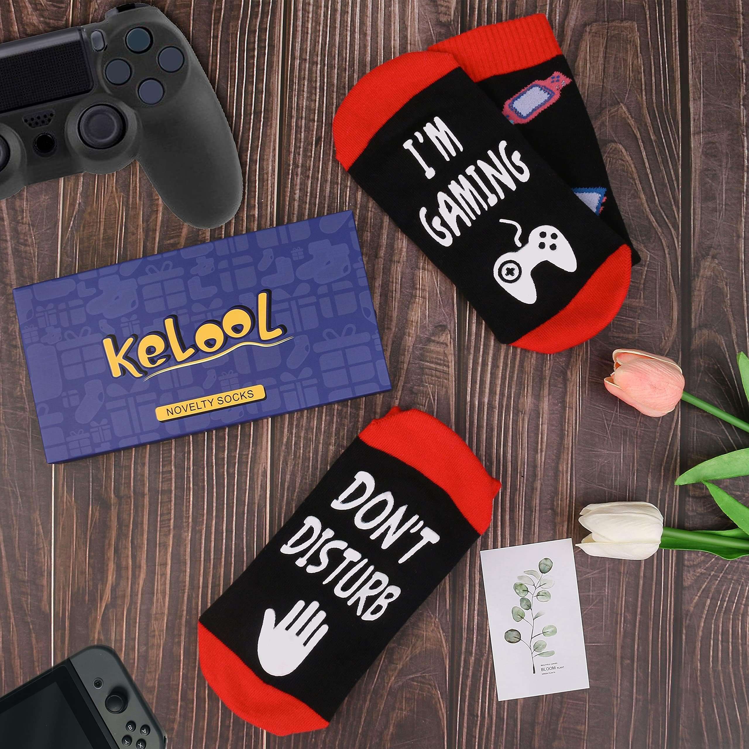 Kelool Do Not Disturb I'm Gaming Socks,Men Gifts for Men Teen Boys Dad Him Son Fathers,Valentines Christmas Stocking Stuffers - Image 8