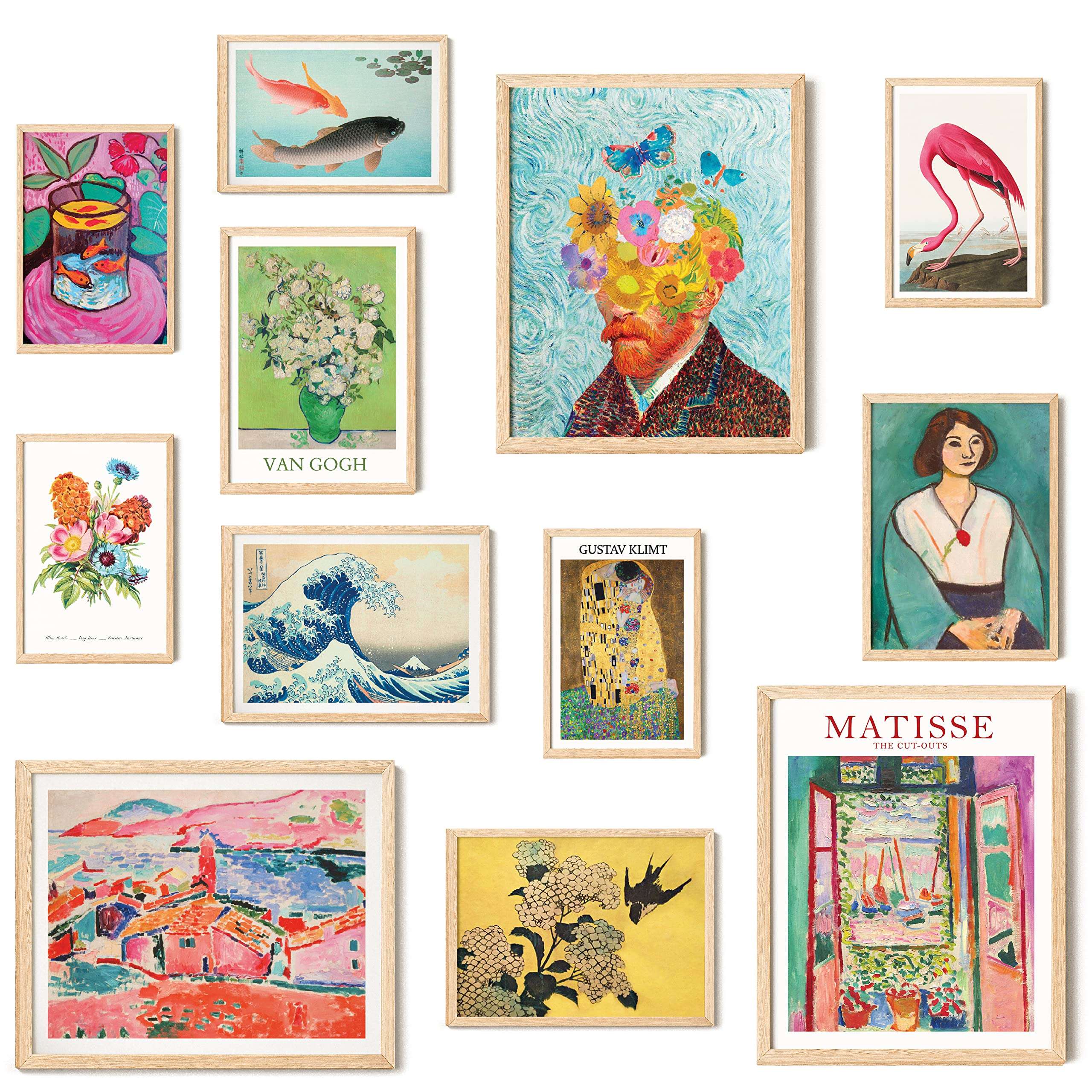 97 Decor Colorful Eclectic Decor - Eclectic Wall Art Posters, Funky Gallery Wall Art Prints for Home Bedroom, Maximalist Decorations Famous Artist Painting Pictures (UNFRAMED) - Image 1