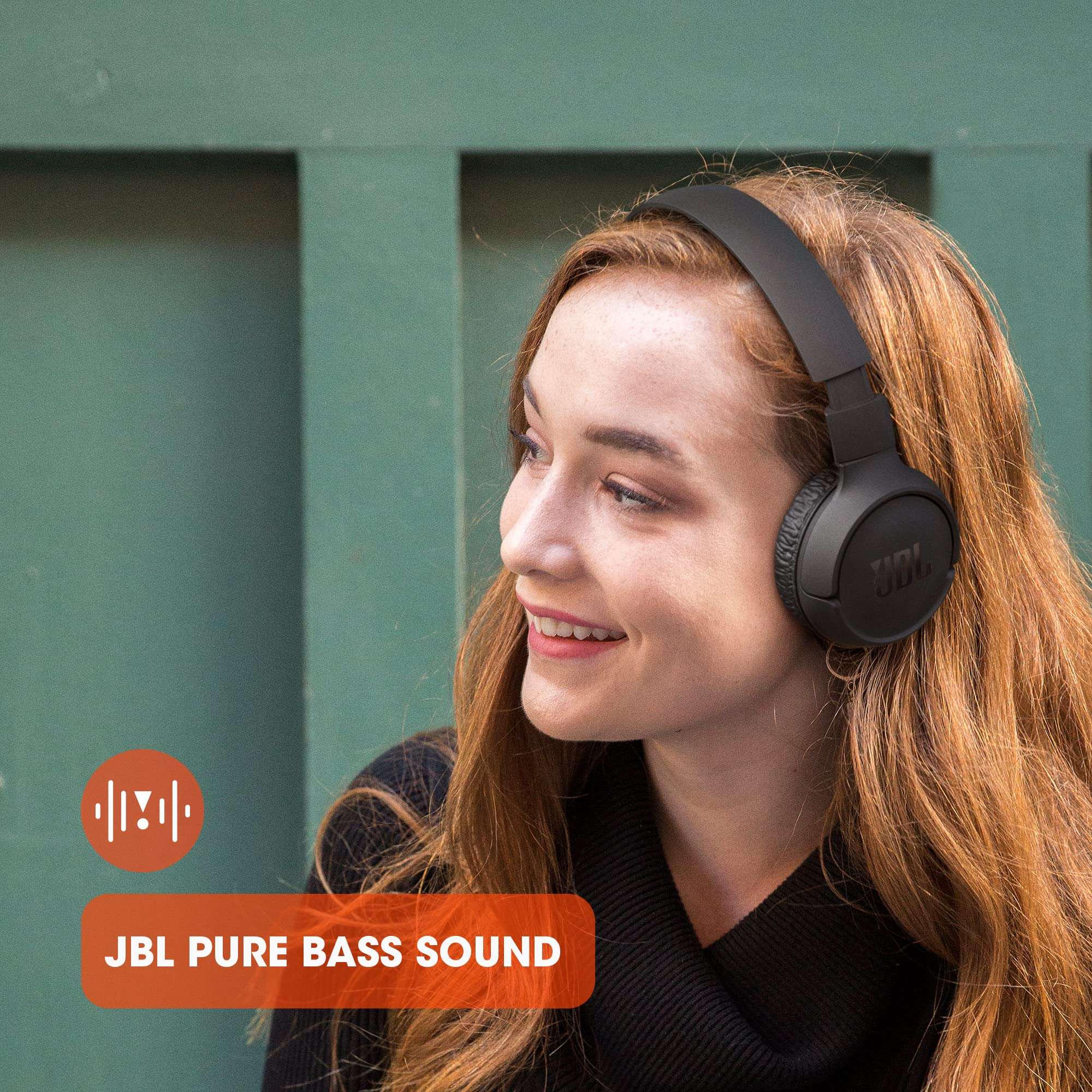 JBL Tune 510BT Wireless Bluetooth On-Ear Headphones with Pure bass Sound - Black (Renewed) - Image 7