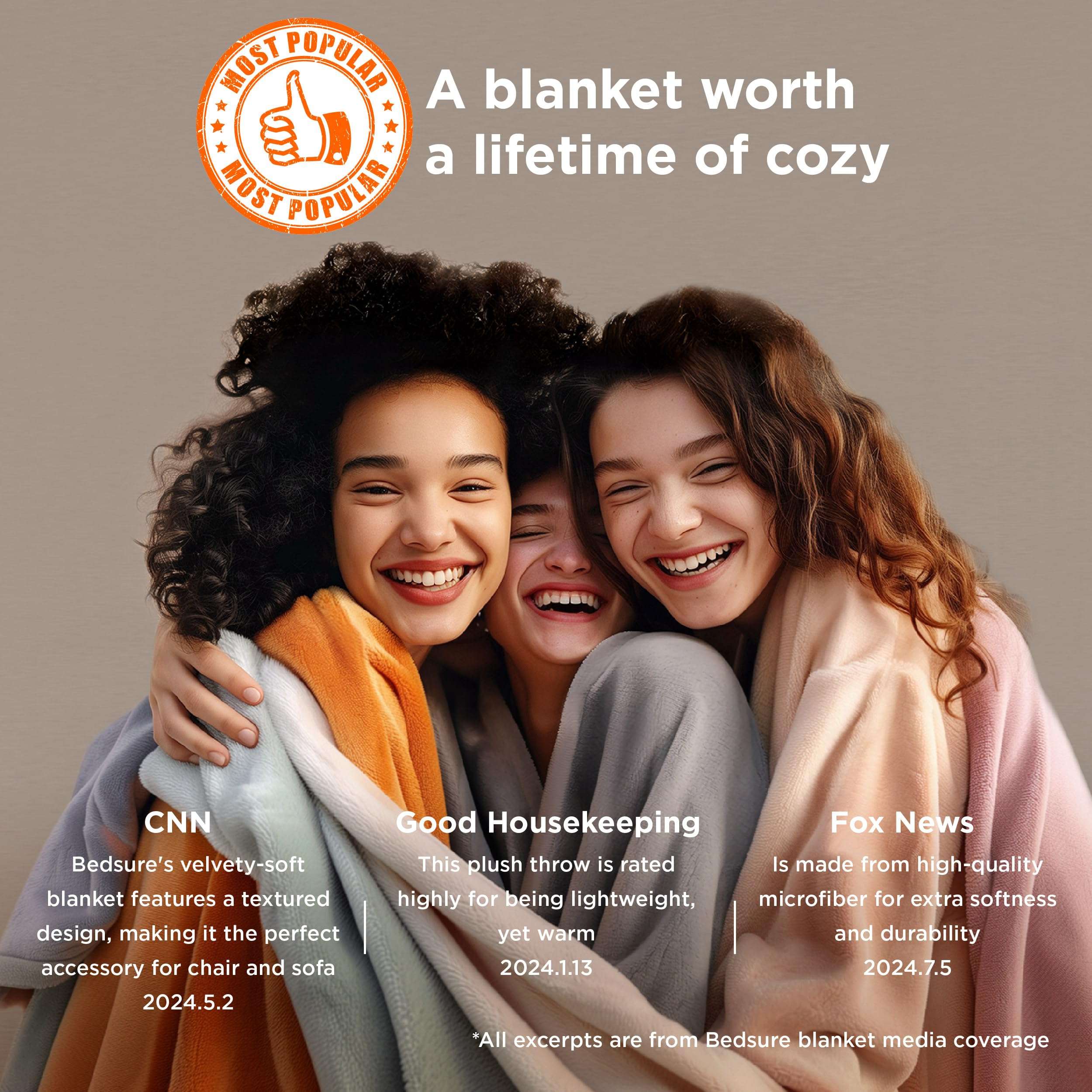 Bedsure GentleSoft Fleece Bed Blankets Queen Size Grey - Soft Lightweight Plush Fuzzy Cozy Luxury Fall Blanket Microfiber, Room Home Decor Gifts for Women and Men, 90x90 inches - Image 3