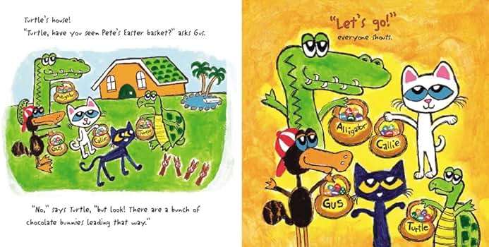 Pete the Cat and the Easter Basket Bandit: An Easter And Springtime Book For Kids – Help Pete and Friends Hunt for the Missing Basket and Learn About Sharing - Image 3