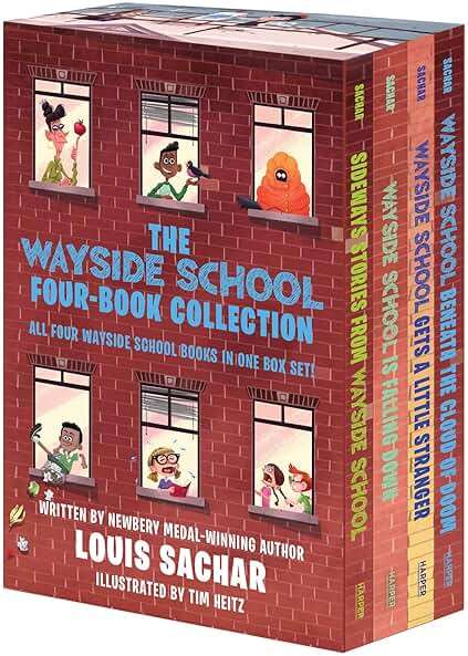 The Wayside School 4-Book Box Set: Sideways Stories from Wayside School, Wayside School Is Falling Down, Wayside School Gets a Little Stranger, Wayside School Beneath the Cloud of Doom - Image 1