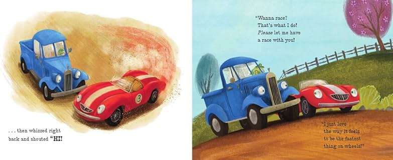 Little Blue Truck and Racer Red: A Fun Picture Book About Race Cars, Friendship, and Trying Your Best for Children (Ages 4-8) - Image 5