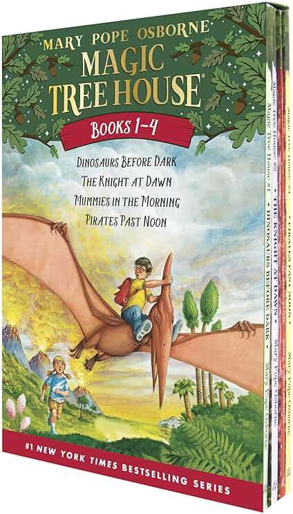 Magic Tree House Boxed Set, Books 1-4: Dinosaurs Before Dark, The Knight at Dawn, Mummies in the Morning, and Pirates Past Noon - Image 1