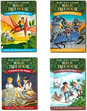 Magic Tree House Boxed Set, Books 1-4: Dinosaurs Before Dark, The Knight at Dawn, Mummies in the Morning, and Pirates Past Noon - Image 3