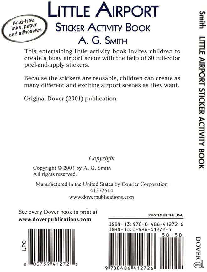 Little Airport Sticker Activity Book (Dover Little Activity Books: Travel) - Image 2