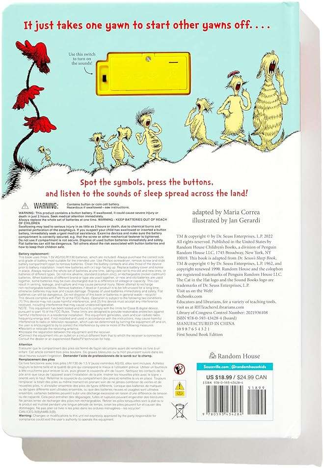 Dr. Seuss's Sleepy Sounds with 12 Silly Sounds!: An Interactive Read and Listen Book (Dr. Seuss Sound Board Books) - Image 6