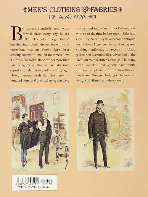 Men's Clothing & Fabrics in the 1890s (A Schiffer Book for Collectors) - Image 2