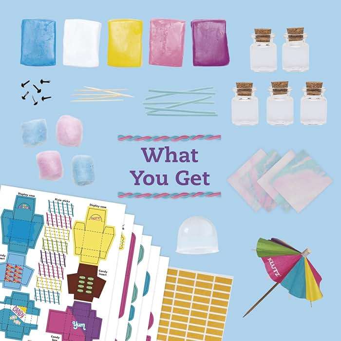 Klutz Mini Clay World Candy Cart Craft Kit - Image 2