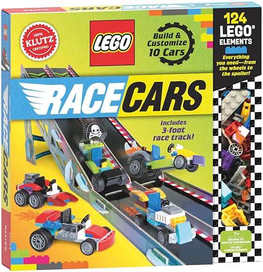 KLUTZ Lego Race Cars STEM Activity Kit, Small - Image 1