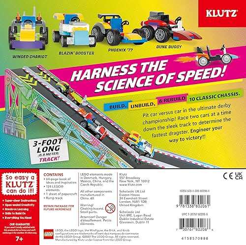 KLUTZ Lego Race Cars STEM Activity Kit, Small - Image 7