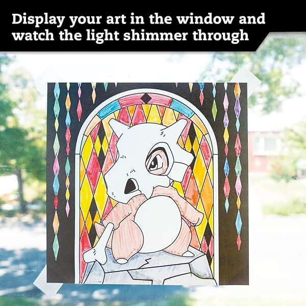KLUTZ Pokémon Stained Glass Art Craft Kit, Medium - Image 4
