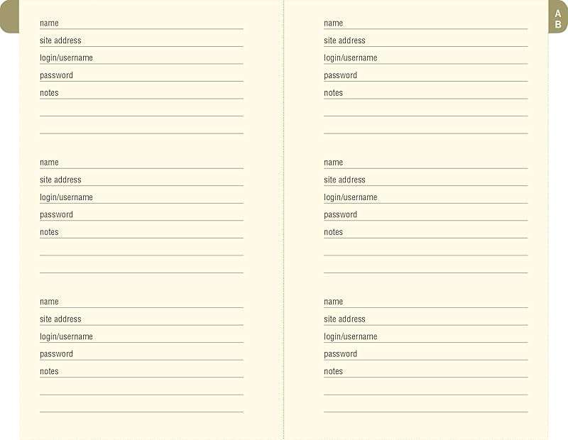 Midnight Floral Internet Address & Password Logbook - Image 3