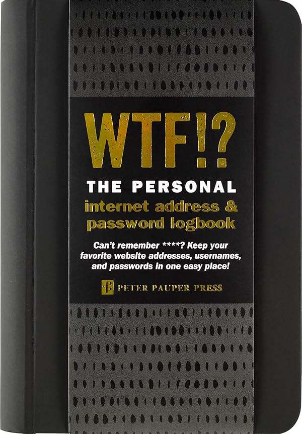 WTF? The Personal Internet Address & Password Organizer (with removable cover band!) - Image 1