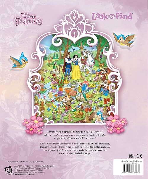 Disney Princess Cinderella, Tangled, Aladdin and More!- Look and Find Activity Book - PI Kids - Image 2