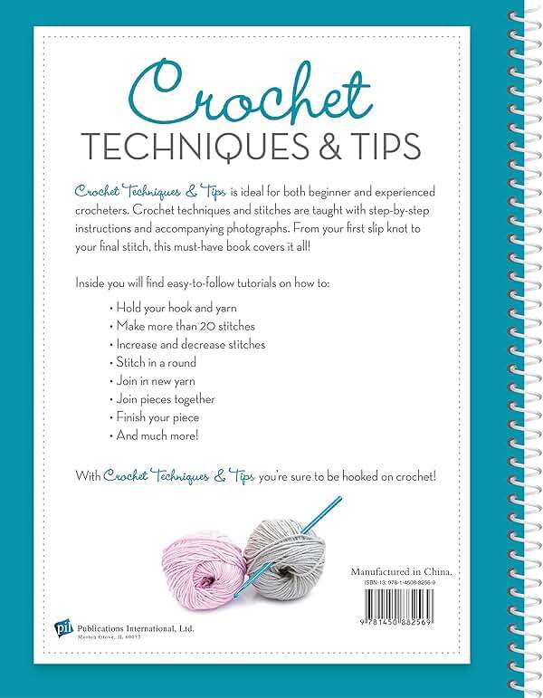 Crochet Techniques & Tips: For Beginner & Experienced Crocheters with Step-by-Step Instructions & Photos | 20+ Stitches, Edging & Joining | Spiral Bound Craft Book Gift - Image 2