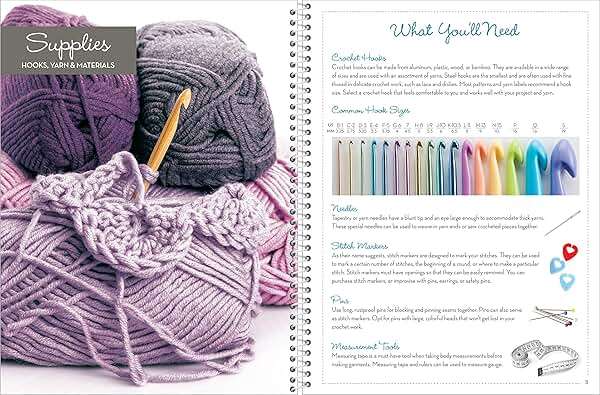 Crochet Techniques & Tips: For Beginner & Experienced Crocheters with Step-by-Step Instructions & Photos | 20+ Stitches, Edging & Joining | Spiral Bound Craft Book Gift - Image 4