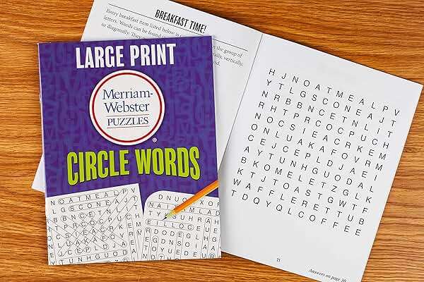 Large Print Merriam-Webster Puzzles 10 Booklet Set (Brain Games Large Print) - Image 3
