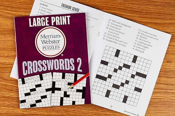 Large Print Merriam-Webster Puzzles 10 Booklet Set (Brain Games Large Print) - Image 5
