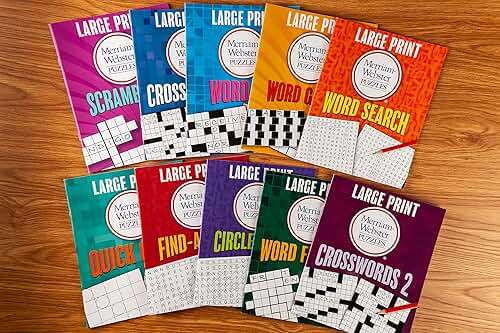 Large Print Merriam-Webster Puzzles 10 Booklet Set (Brain Games Large Print) - Image 8