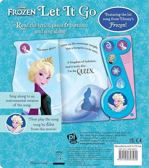 Disney Frozen - Let It Go Little Music Note Sound Book - PI Kids - Image 2