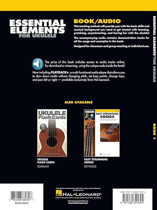 Essential Elements for Ukulele - Method Book 1 with Online Audio | Beginner Level Chords, Strumming, Note Reading and TAB | Step-by-Step Ukulele Lessons with 30 Songs | Easy Music Book - Image 2